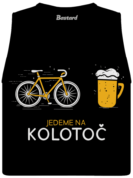 Jedeme na kolotoč dámské tílko volné Black