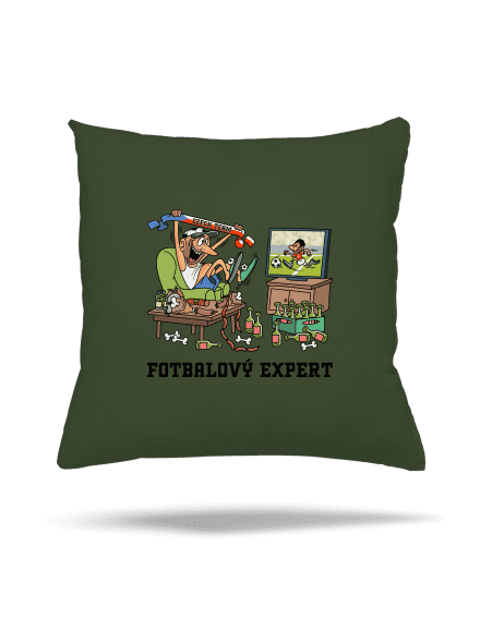 Fotbalový expert polštář Olive Green