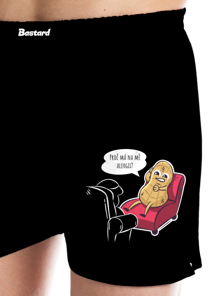 Alergeny u psychologa pánské trenky Black