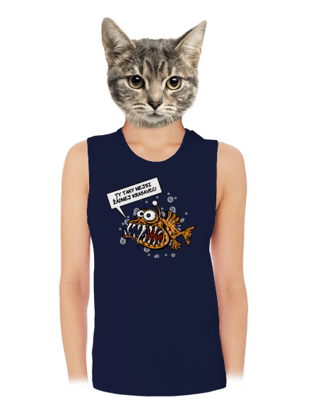 Mořský ďas dámské tílko volné Navy