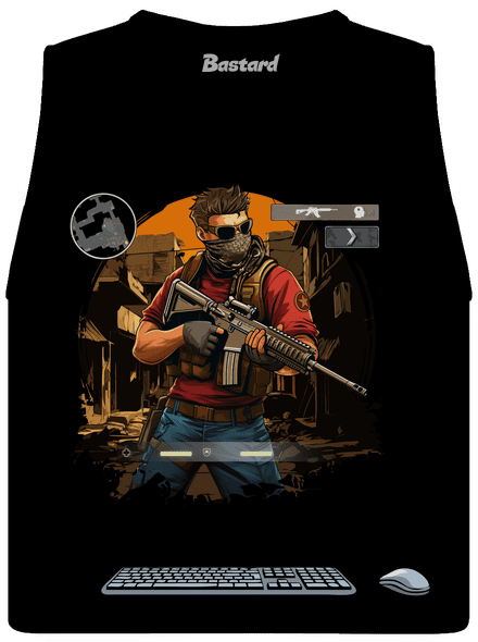 B17: Counter Strike dámské tílko volné Black