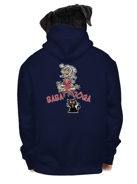 Baba Jóga pánská mikina na zip Navy