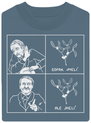 Cimrman: Copak jmelí unisex mikina bez kapuce Nordic Blue