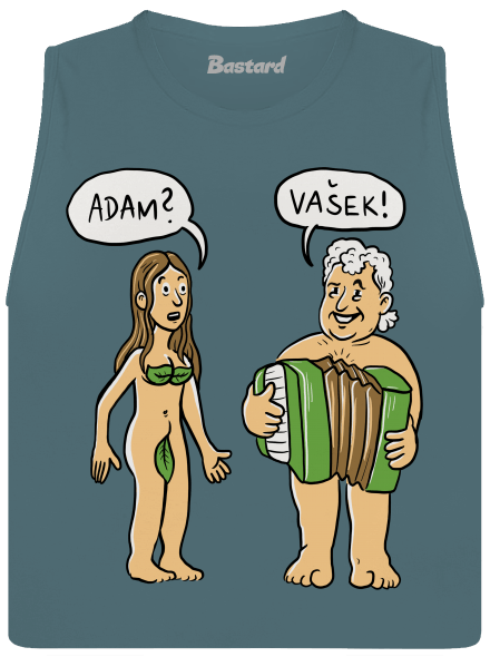 Eva a Vašek dámské tílko volné Heather Deep Teal