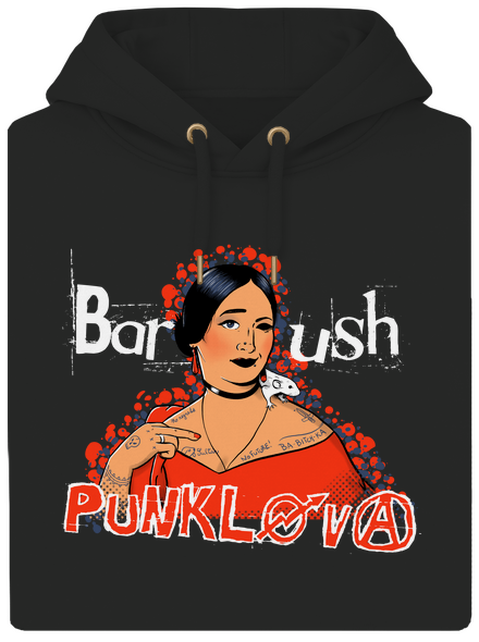 Barush Punklova unisex mikina premium Dark Black