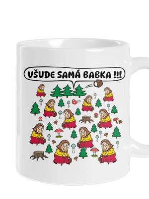Všude samá babka klasický hrnek White
