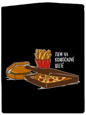 Krabičková dieta dámská mikina na zip Black