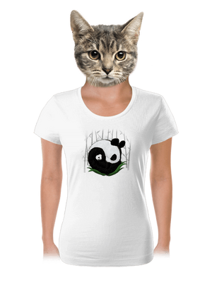 Dvě spící pandy dámské tričko White