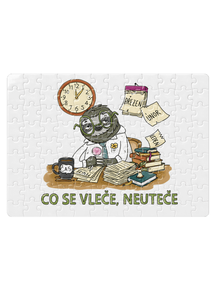 Co se vleče, neuteče puzzle White
