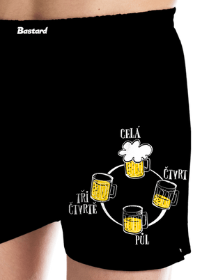 Pivní hodiny pánské trenky Black