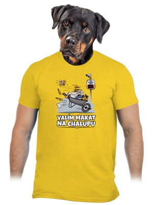 Valím na chalupu pánské tričko Gold