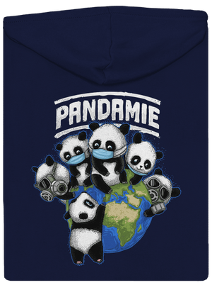Pandamie pánská mikina na zip Navy