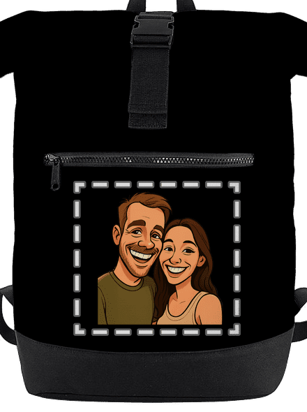 Karikatura z vlastní fotky batoh Black