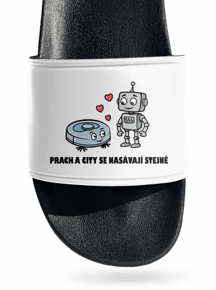 Láska mezi roboty pantofle White