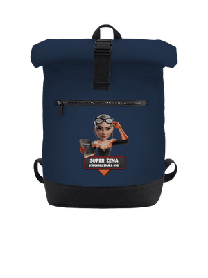 Super máma batoh French Navy