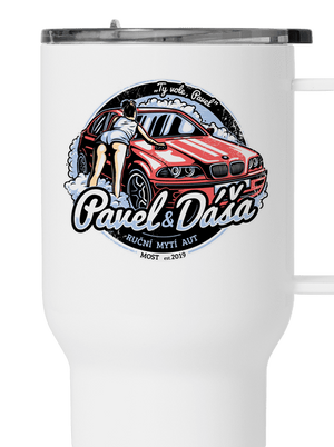 Automyčka Pavel termohrnek White