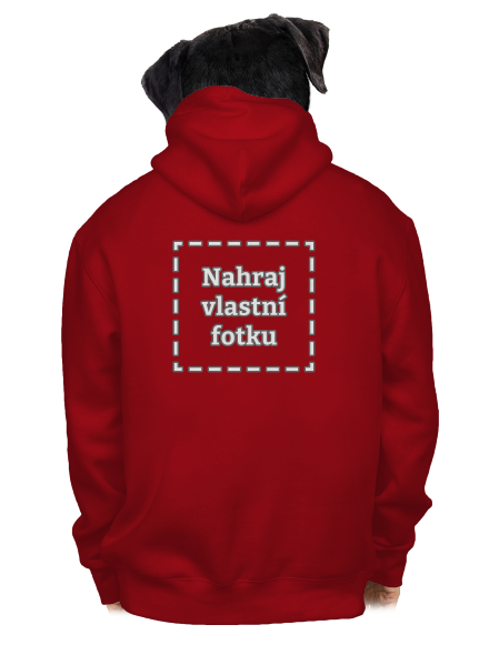 Vlastní potisk pánská mikina na zip Red