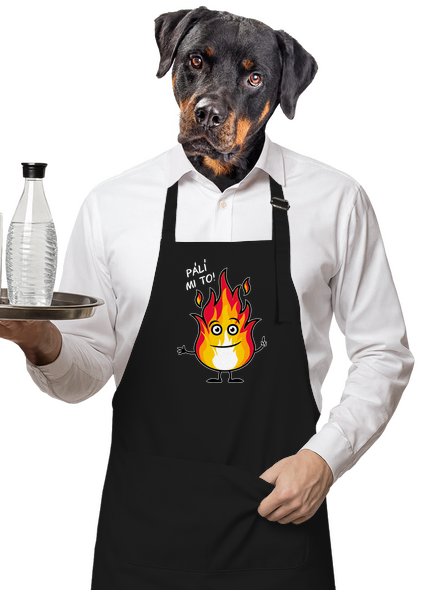 Pálí mi to zástěra Black