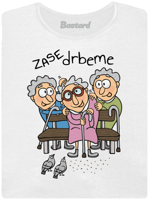 Zase drbeme dámské tričko s lemem White