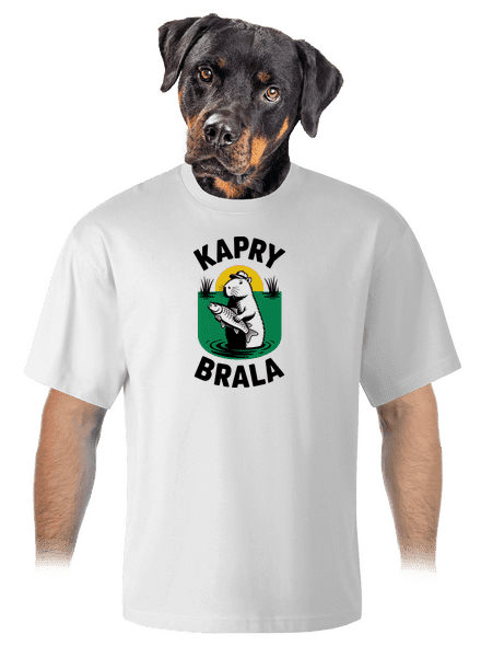 Kapry brala unisex tričko oversized White