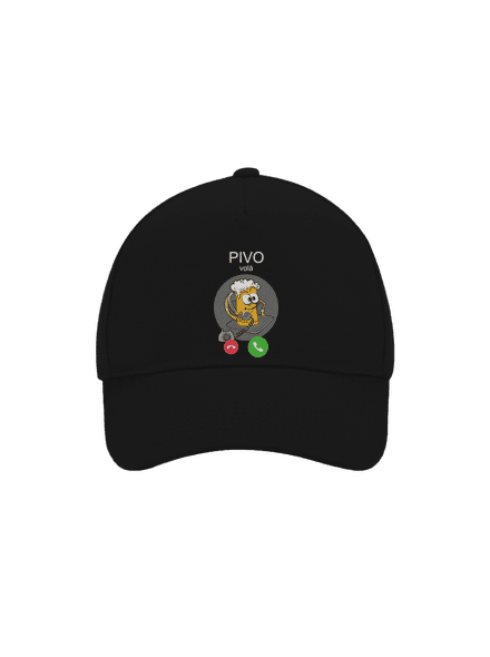 Pivo volá kšiltovka baseballka Black