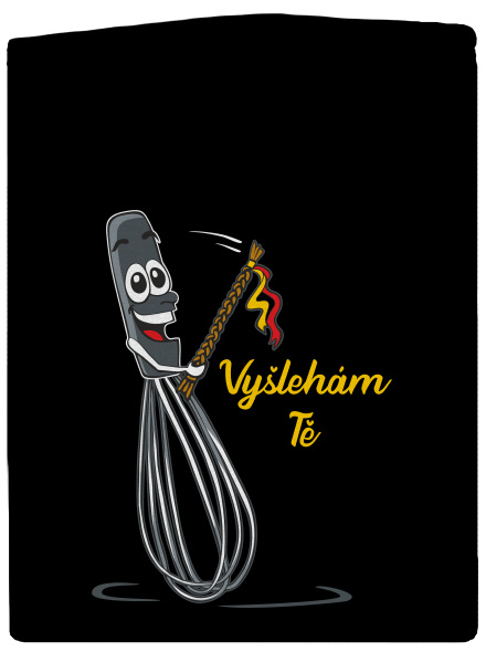 Vyšlehám Tě! pánská mikina na zip Black