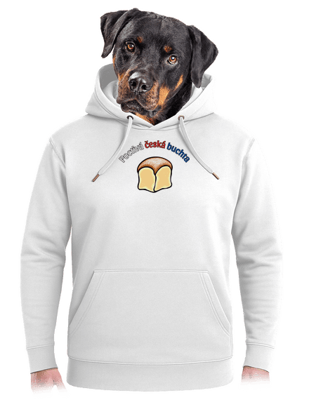 Poctivá buchta a klobása unisex mikina premium Snowwhite