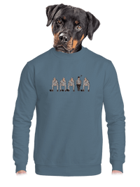 unisex mikina bez kapuce