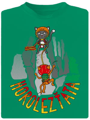 Horolezťata dětské sportovní tričko Kelly Green Mal