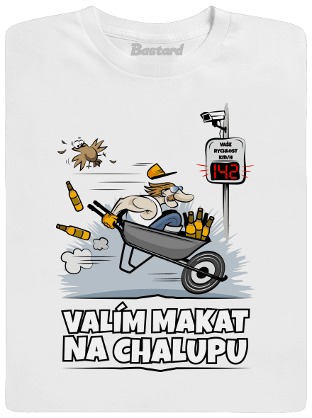 Valím na chalupu pánské dlouhý rukáv White