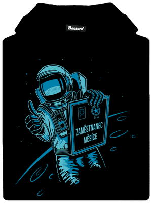 Zaměstnanec měsíce dětská mikina klokanka Black