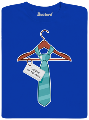 Nechci se vázat pánské tričko Royal Blue