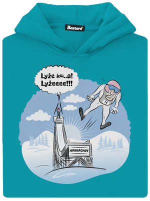 Lyže dětská mikina klokanka Hawaiian Blue