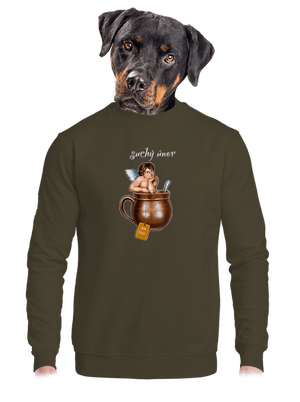 unisex mikina bez kapuce