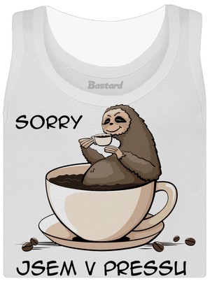 V pressu dámské tílko klasické White