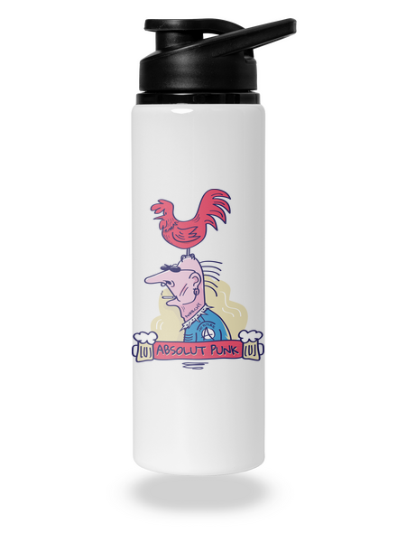 Absolut Punk lahev na vodu White