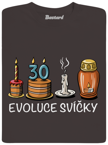 Evoluce svíčky pánské dlouhý rukáv Bear Brown