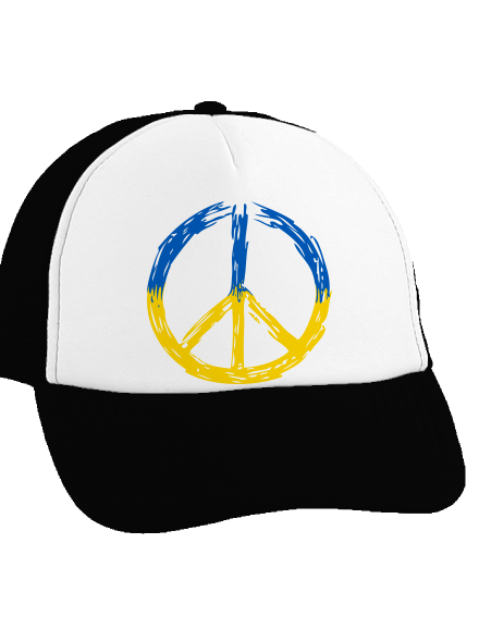 Ukrajina - Peace kšiltovka truckerka Black cap