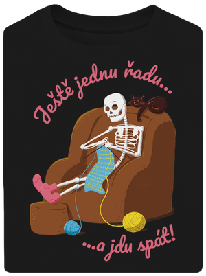 Ještě jednu řadu unisex tričko oversized Black