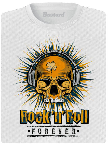 Rock'n'Roll forever dámské sportovní tričko White