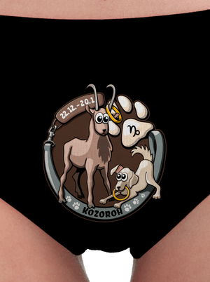Psí horoskop: Kozoroh dámské kalhotky Black