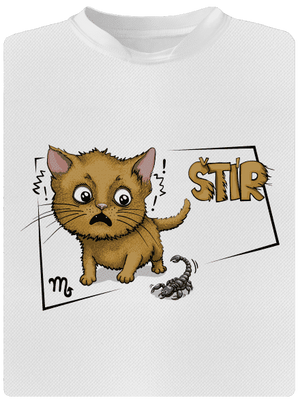 Kočičí horoskop: Štír dětské sportovní tričko White