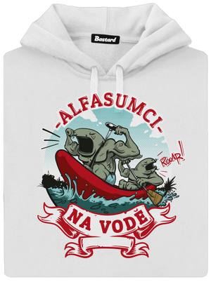 Alfasumci na vodě dámská mikina klokanka White