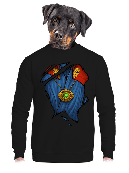 Doctor Inside unisex mikina bez kapuce Black
