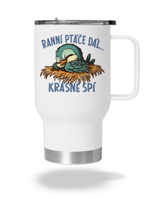 Ranní ptáče spí termohrnek White