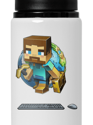 B17: Minecraft lahev na vodu White