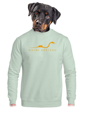 Najdi kočičku unisex mikina bez kapuce Blush Mint