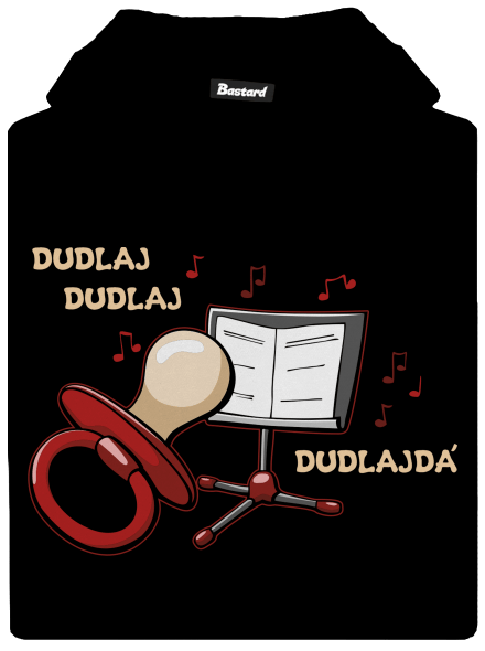 Dudlajdá dětská mikina klokanka Black