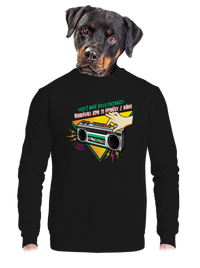 unisex mikina bez kapuce