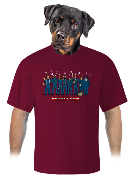 Hasičský sbor unisex tričko oversized Garnet